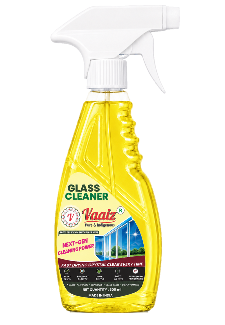 Vaaiz Glass Cleaner & Surface Cleaner with New Green Lemon Power and Green Lemon Fragrance (500 ml)